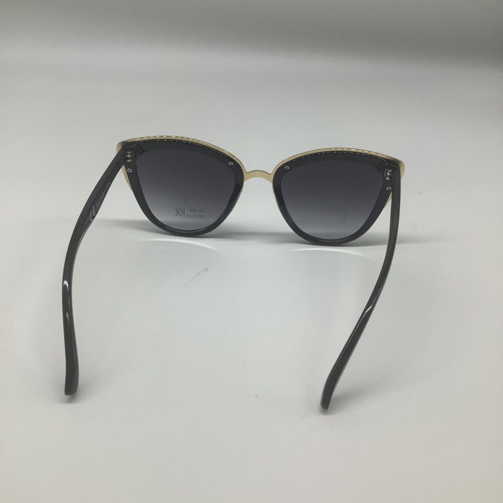Retro Cat Eye Sunglasses‎ Women's UV400 Gradient Sunglasses Black - Picture 3 of 7